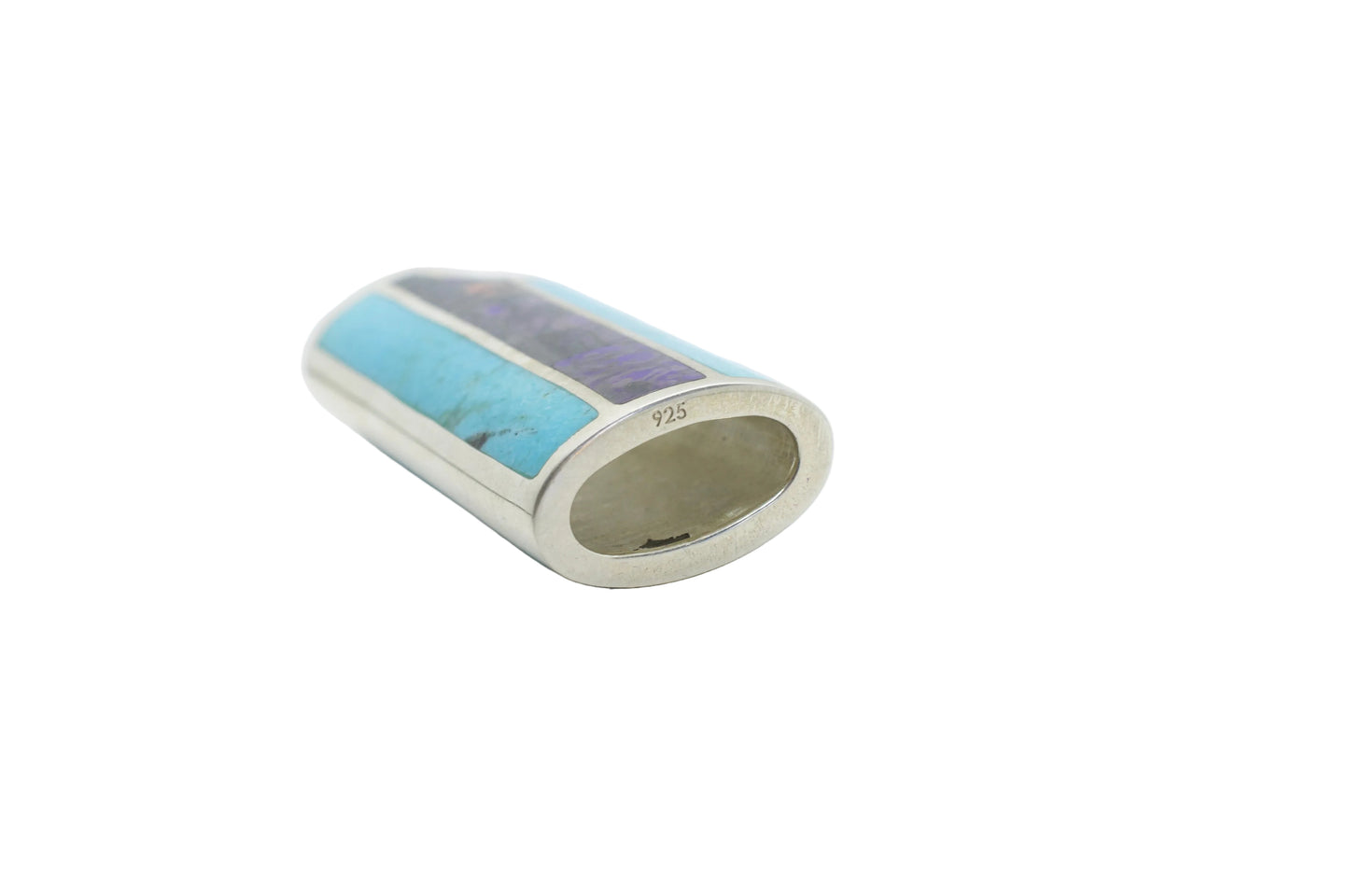 Sterling Silver Turquoise & Sugilite Small Lighter Cover
