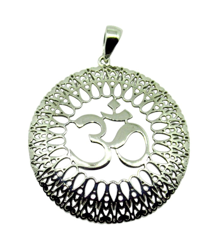 Sacred OM Sterling Silver Pendant