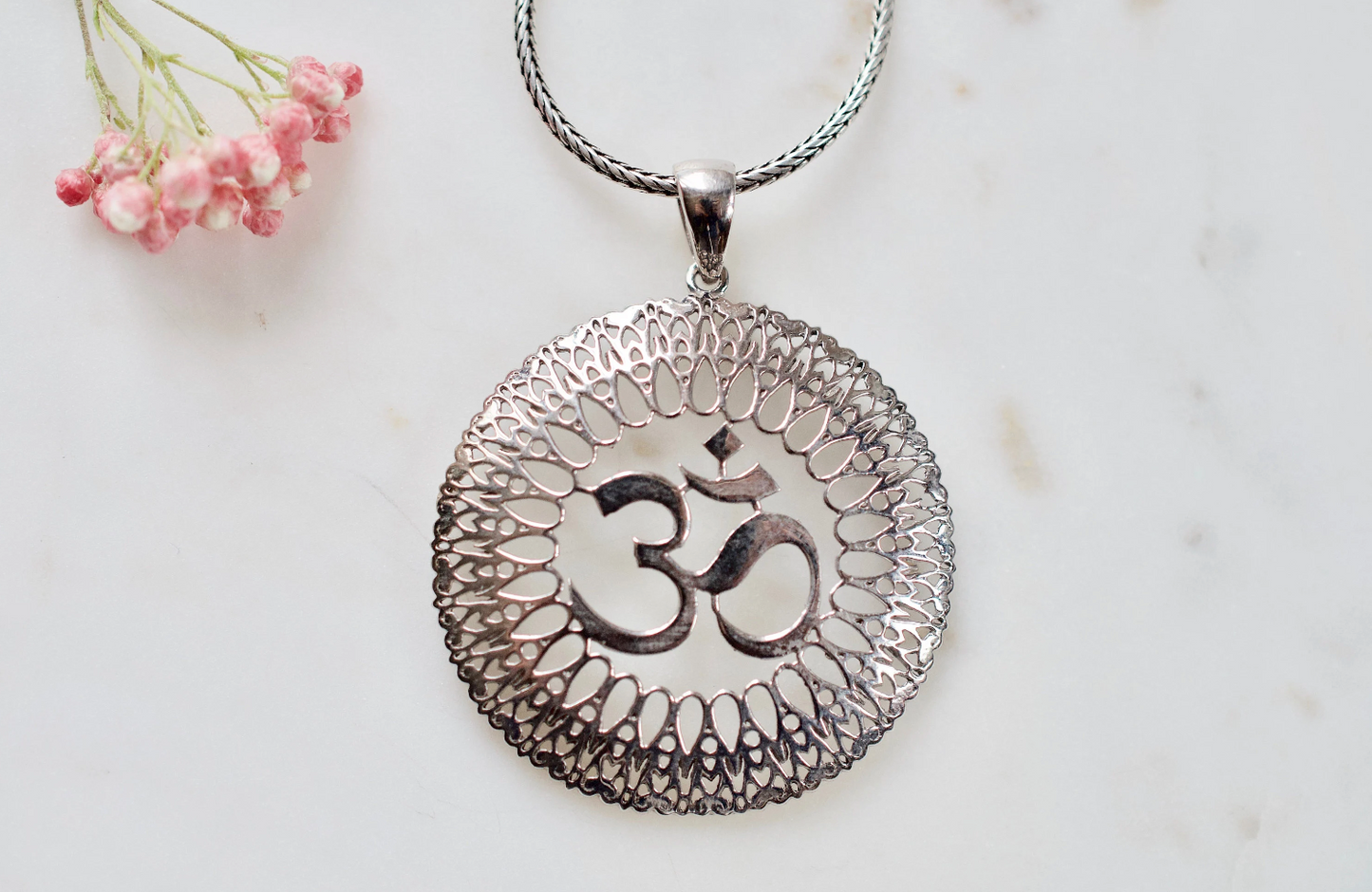 Sacred OM Sterling Silver Pendant