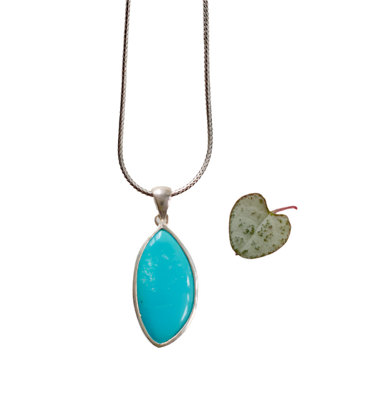 Turquesa Sterling Silver Turquoise Pendant