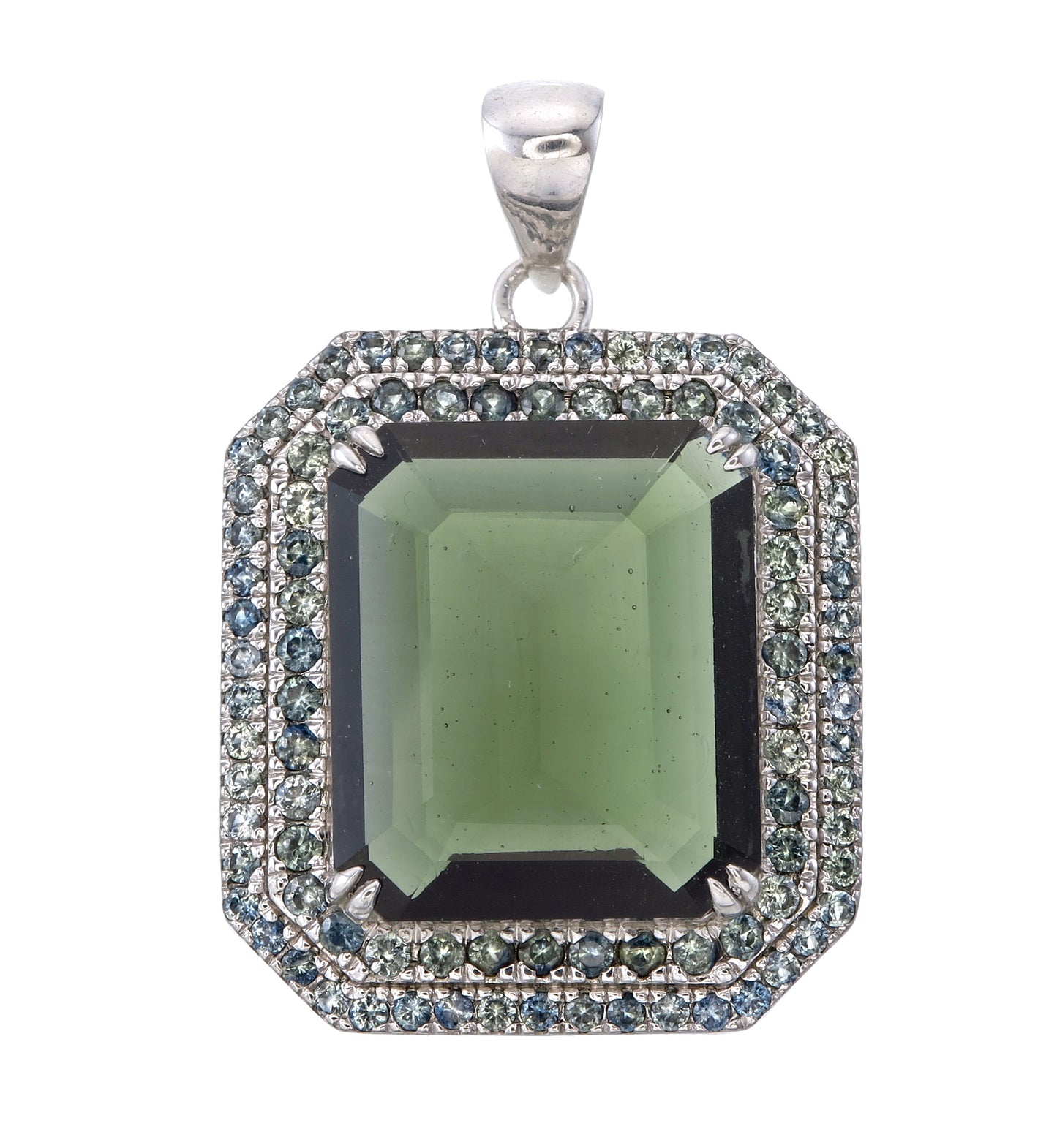 Sterling Silver Moldavite Pendant