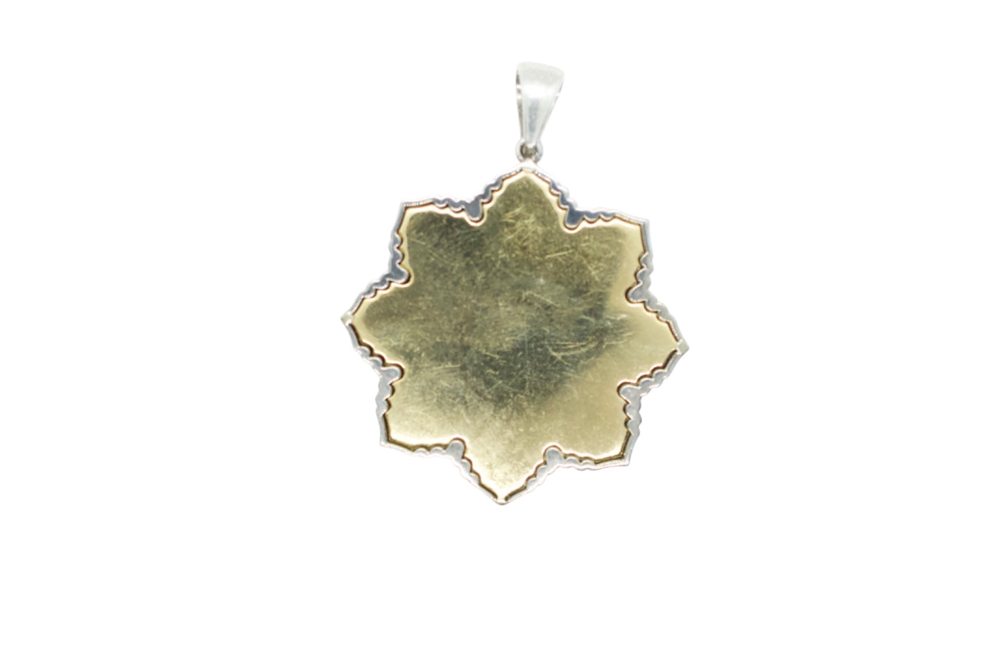 Om Garden Silver, Gold plated, Light Pink Sapphire, & Ruby Pendant