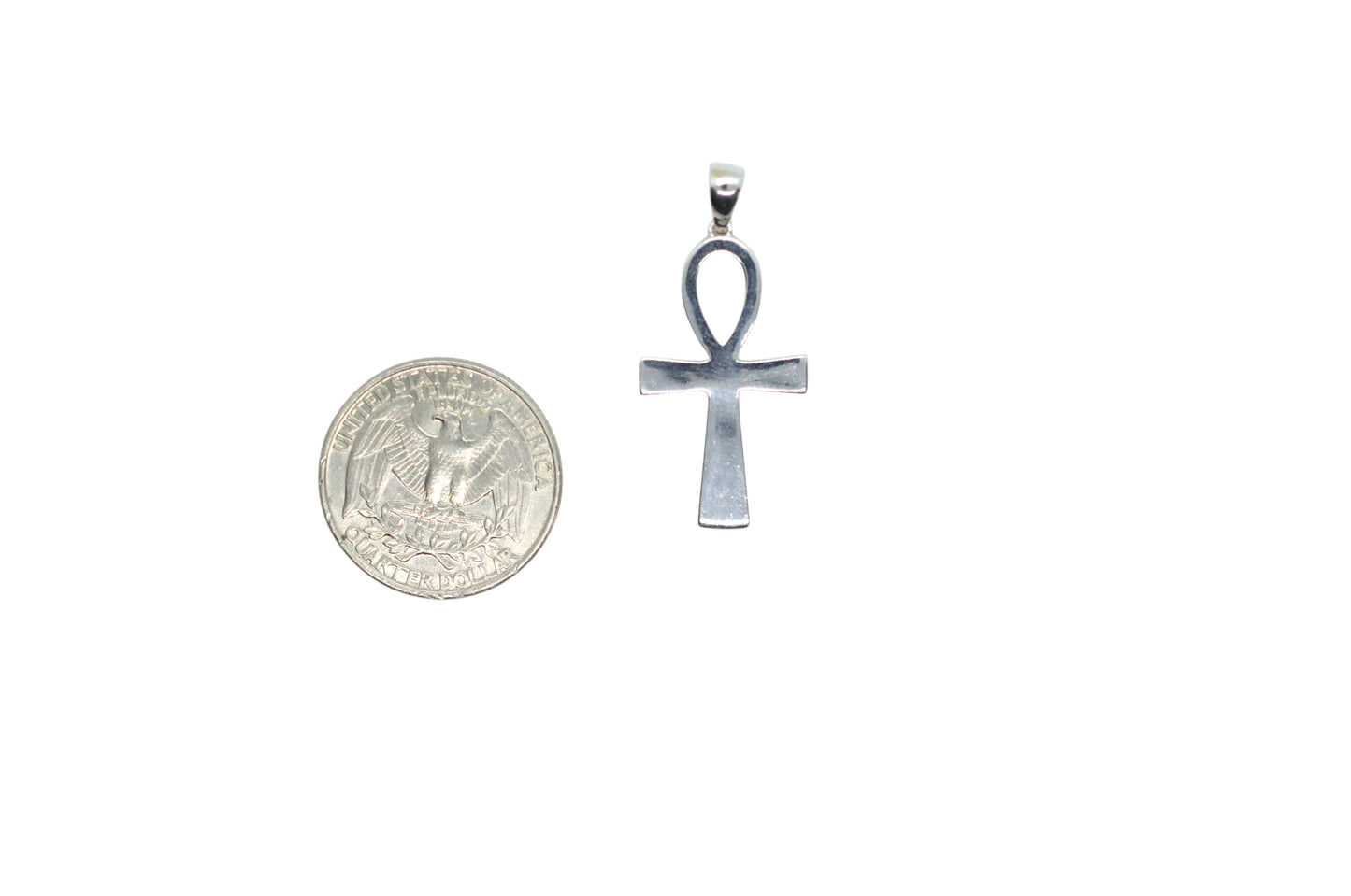 Small Sterling Silver Breath of Life Egyptian Ankh Necklace