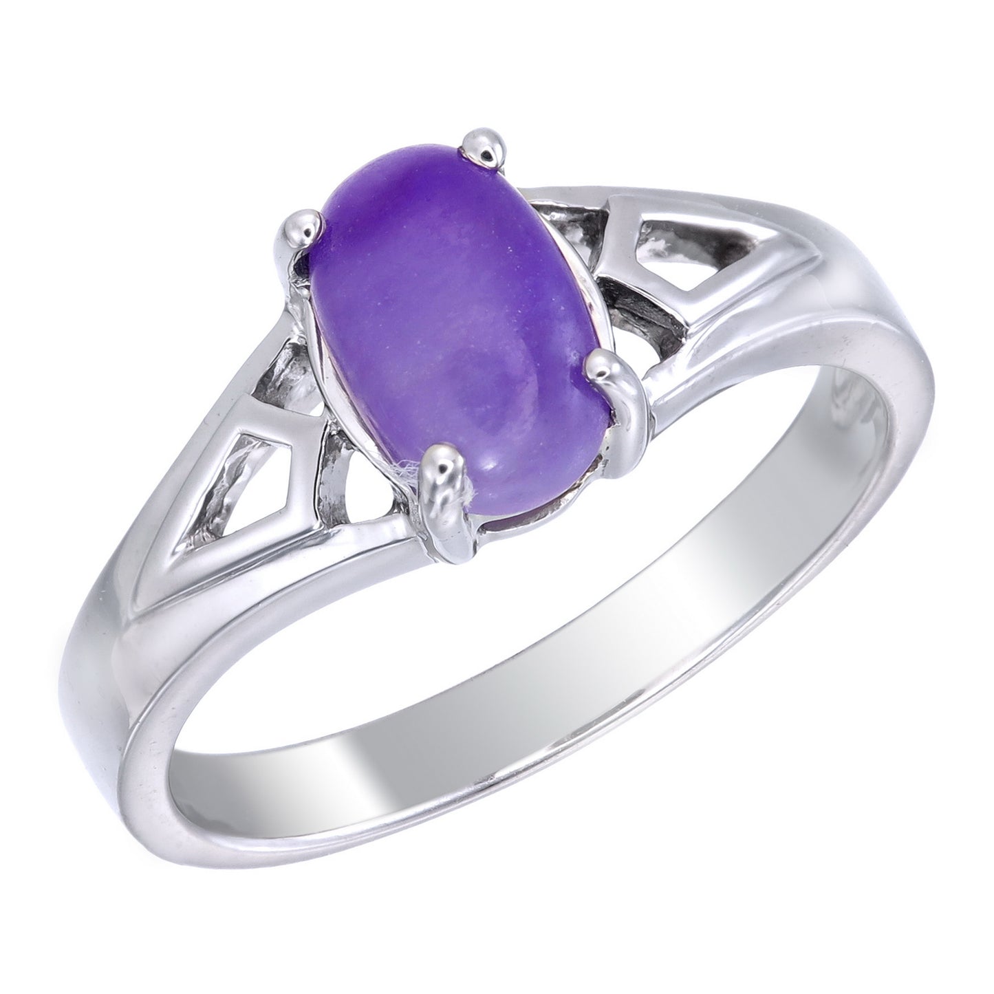 gel sugilite silver ring