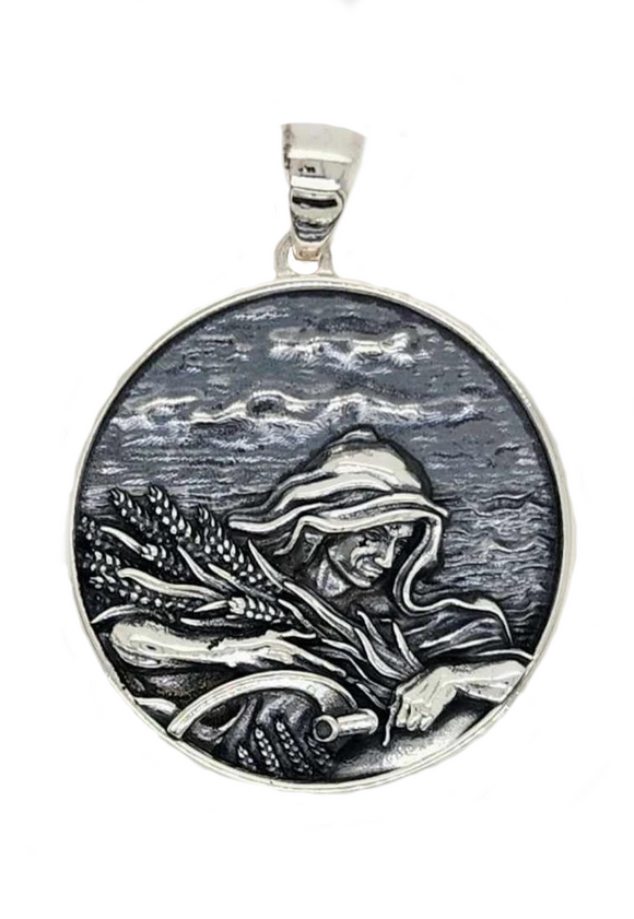 Grateful Dead  Wake of the Flood Silver Necklace