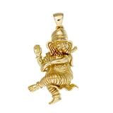 18k Gold Ganesha Nataraja Pendant