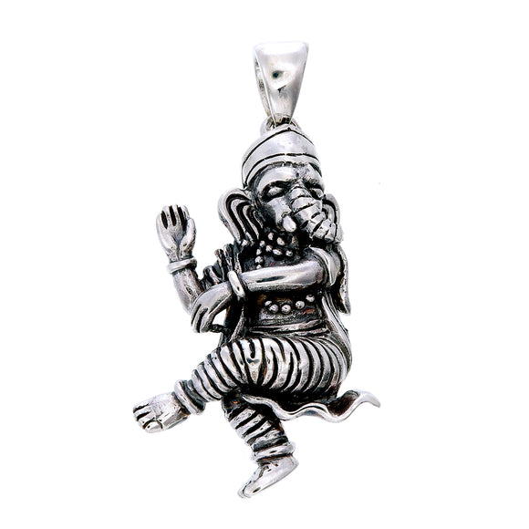 Ganesha Nataraja Sterling Silver Pendant