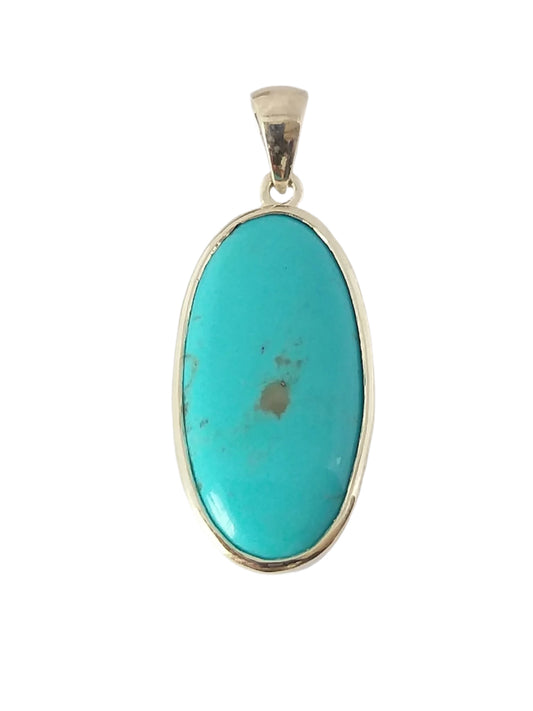 Turkis Sterling Silver Turquoise Pendant
