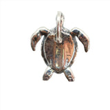 Enamel Silver Hawaiian Sea Turtle Necklace Brown