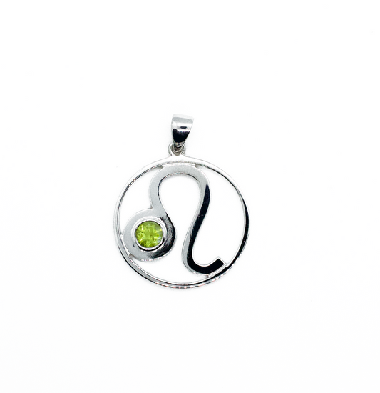 Leo Zodiac Astrology Sterling Silver Necklace