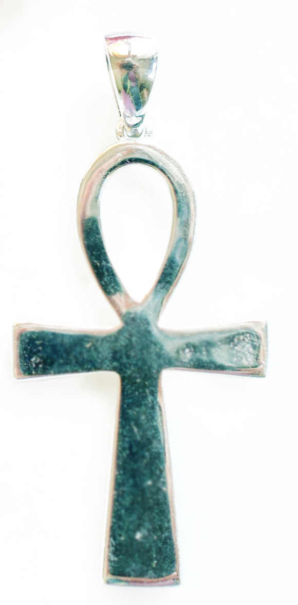 Small Sterling Silver Breath of Life Ankh Pendant