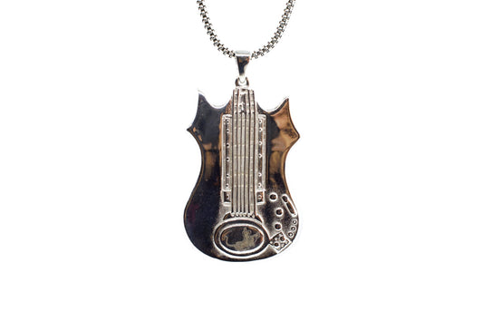 Jerry Garcia’s Tiger Guitar Silver Necklace