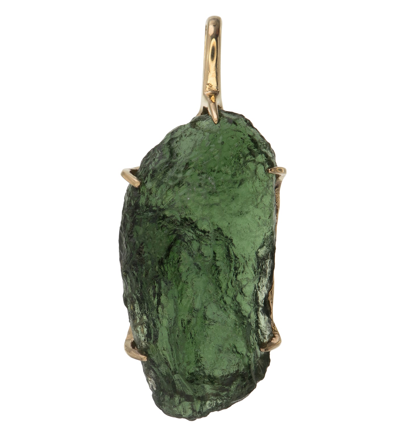 18k Moldavite Pendant