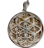 Sacred Geometry Matrix Silver Necklace