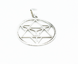 Sacred Geometry Merkaba Sterling Silver Pendant