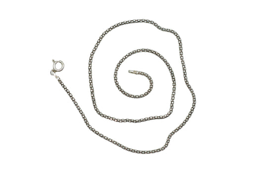 Sterling Silver Popcorn Chain 18"