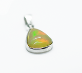 Small Ethiopian Opal Silver Necklace #6