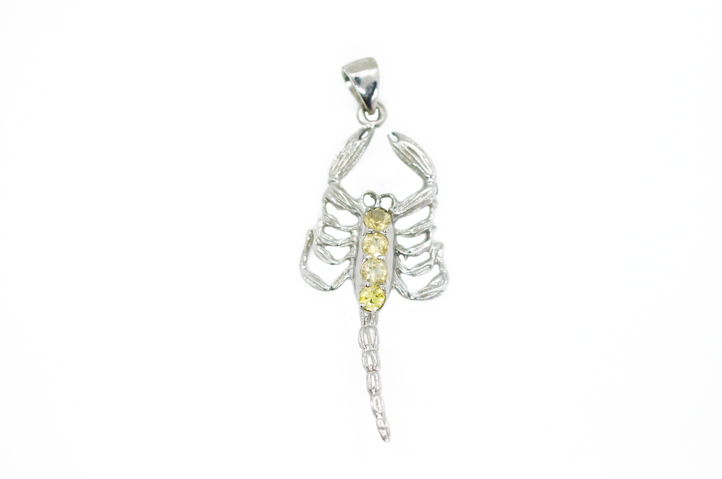 Serket Scorpion Citrine Sterling Silver Pendant