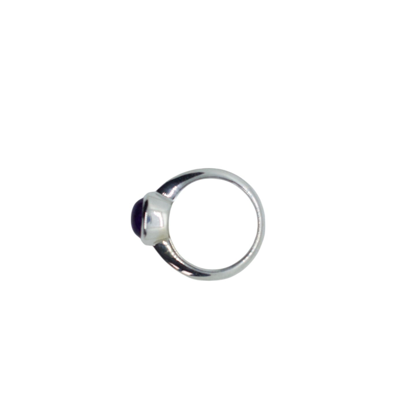 Purple Sugilite Silver Ring Size 3.75