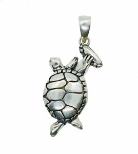 Grateful Dead Terrapin Turtle with Tambourine Sterling Silver Necklace