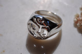 432 Hertz Om Sterling Silver Ring spiritual jewelry