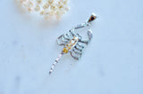 Scorpion Citrine Sterling Silver Pendant