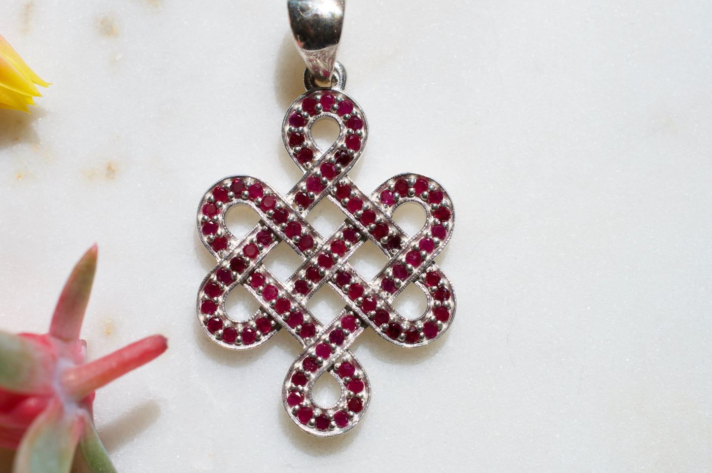 Ruby Shrivasta Endless Knot Sterling Silver Pendant