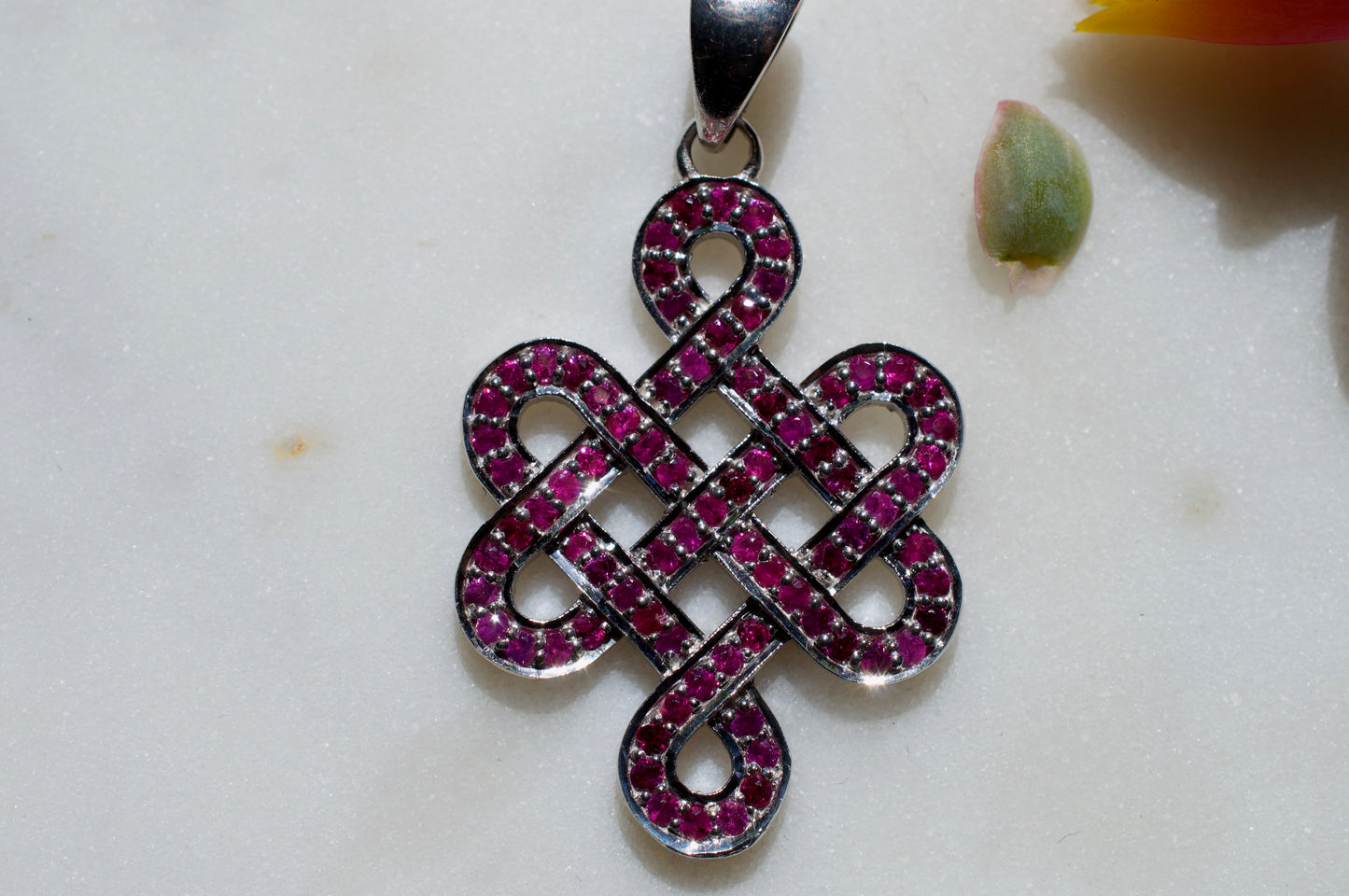 Ruby Shrivasta Endless Knot Sterling Silver Pendant