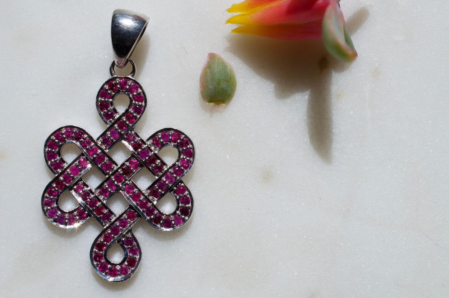 Ruby Shrivasta Endless Knot Sterling Silver Pendant