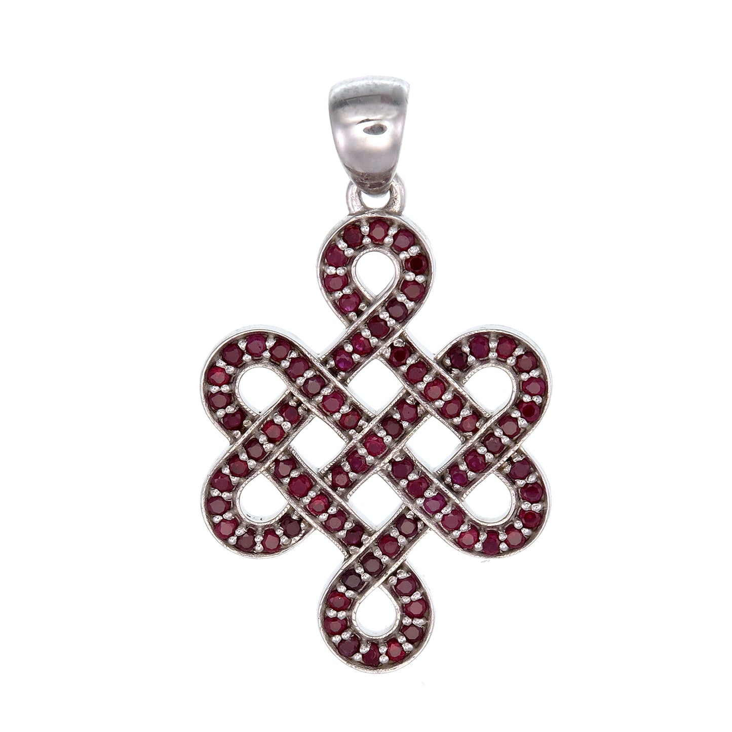 Ruby Shrivasta Endless Knot Sterling Silver Pendant