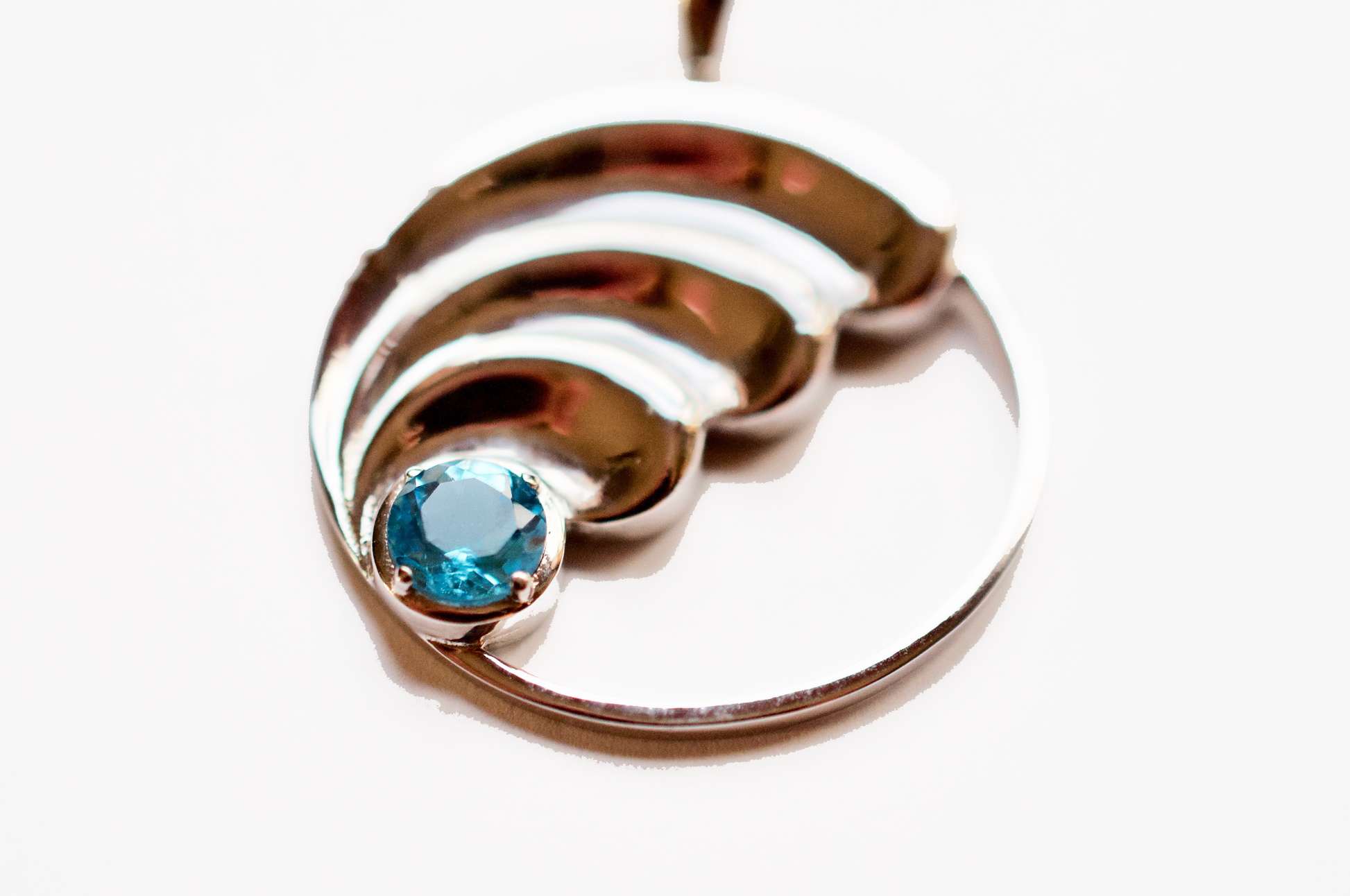 Ocean Wave Sterling Silver Pendant & Necklace (Plus 4ocean Donation)