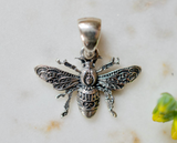 Small Sterling Silver Bee Charm or Pendant