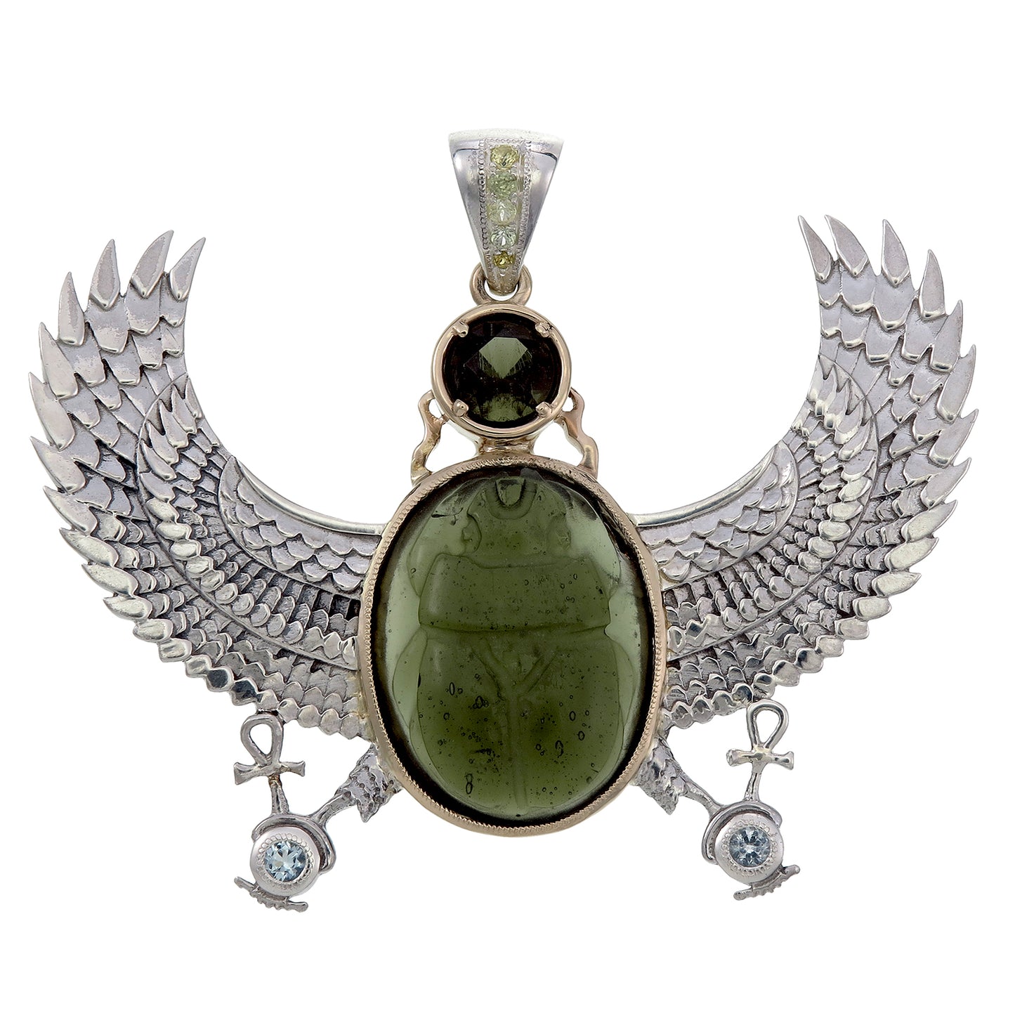 Moldavite Scarab