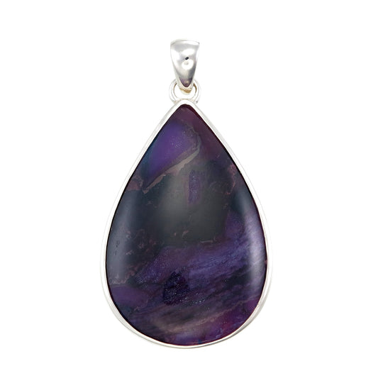 sugilite pendant sterling silver