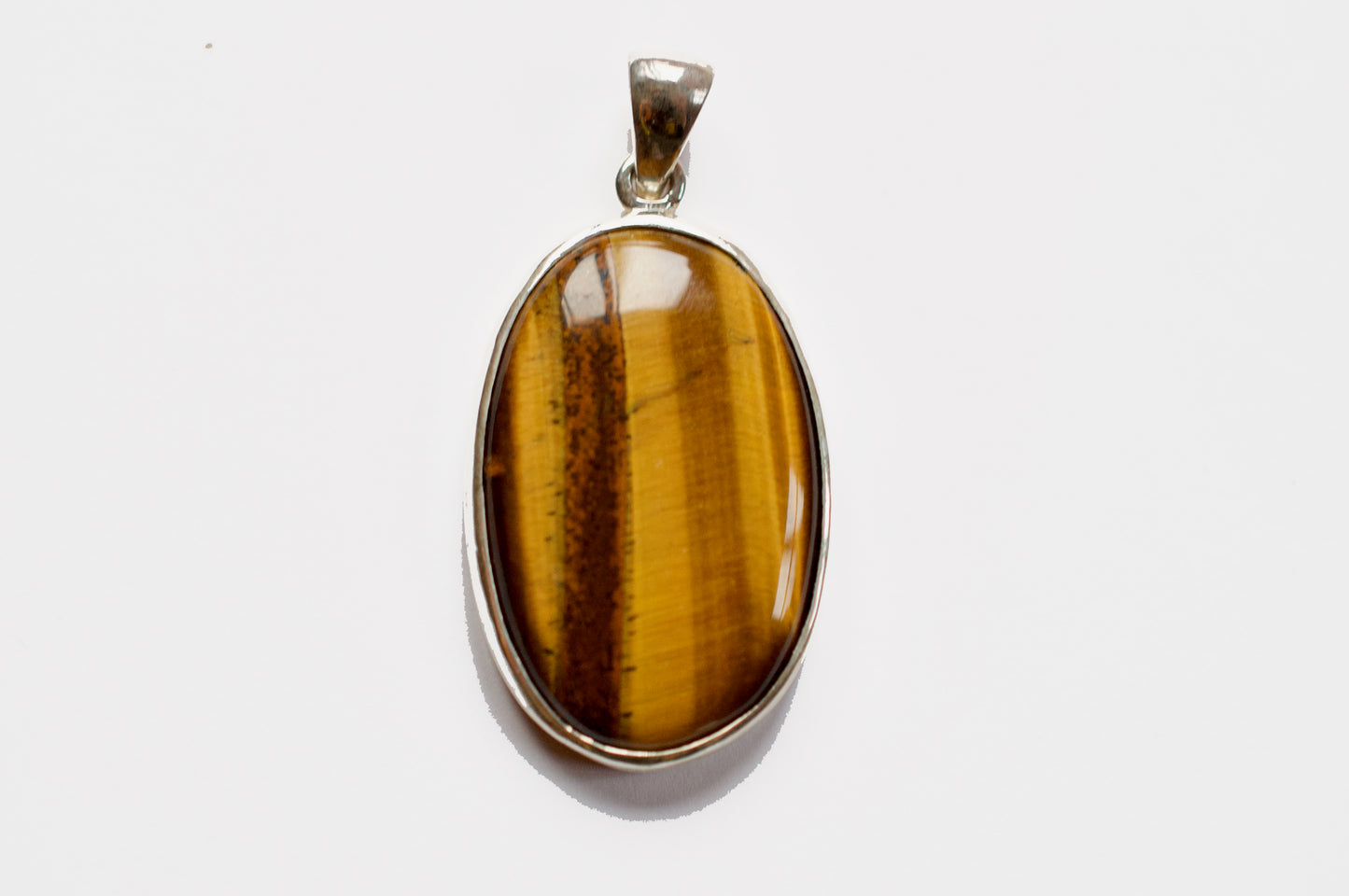 Tiger's Eye Silver Pendant